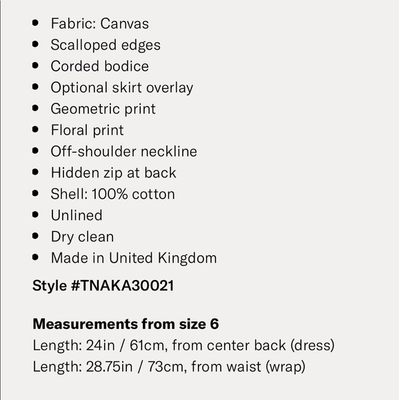 Tata Naka Strapless Mini Dress with Wrap NWT - Picture 5 of 5